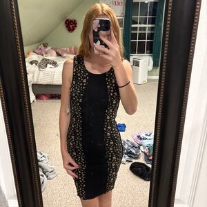 Aeropostale Black and Floral Mini Dress